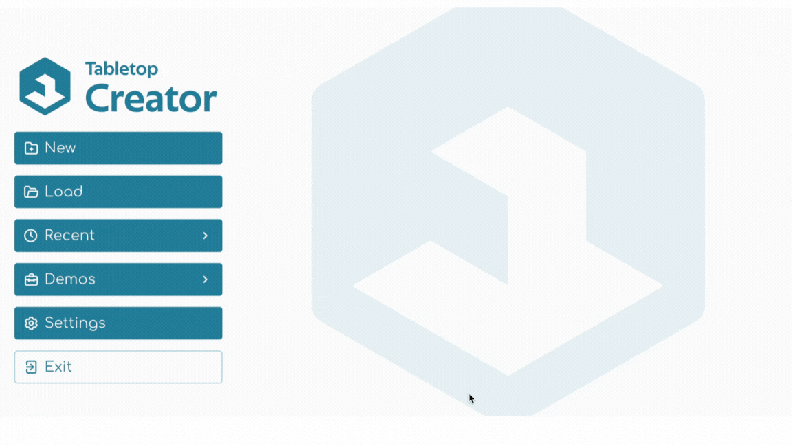 Create Your First Project Tabletop Creator