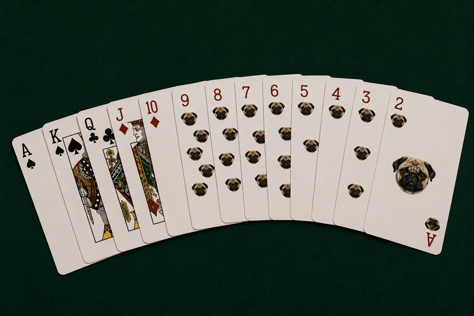 Pug Poker Deck Design