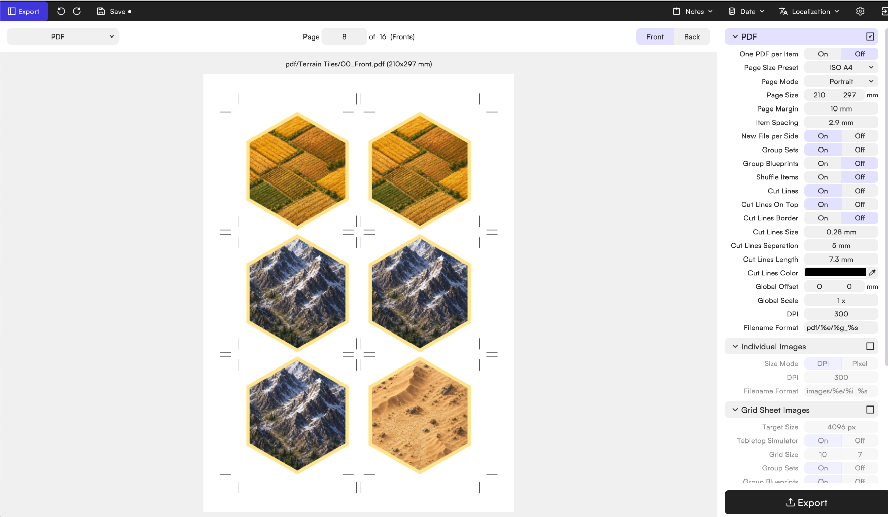 Catan Hex Tiles