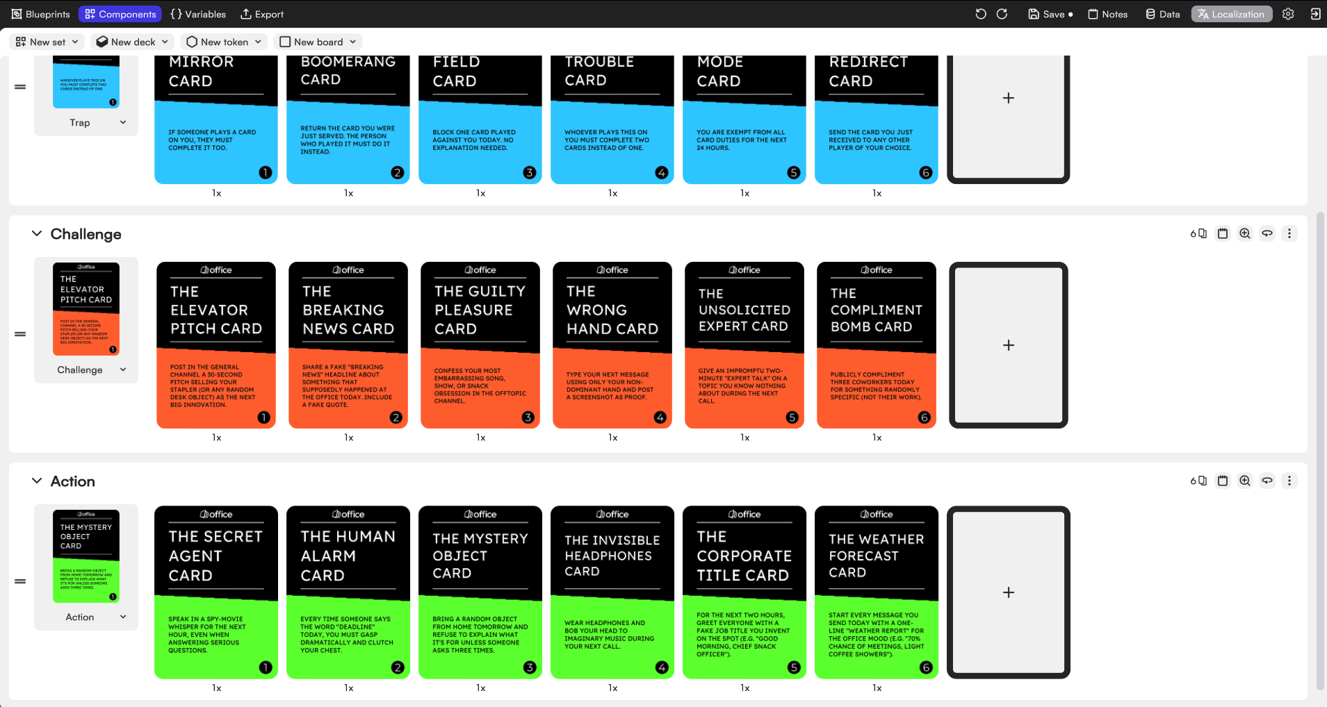 Servd edition customization all cards