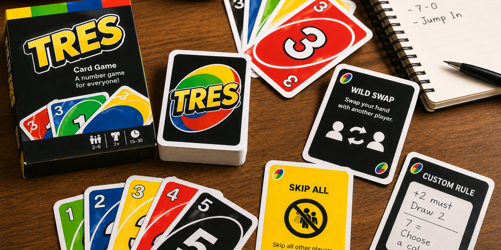 printed uno -inspired deck